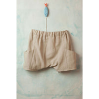 Popelin Beige Shaped Shorts