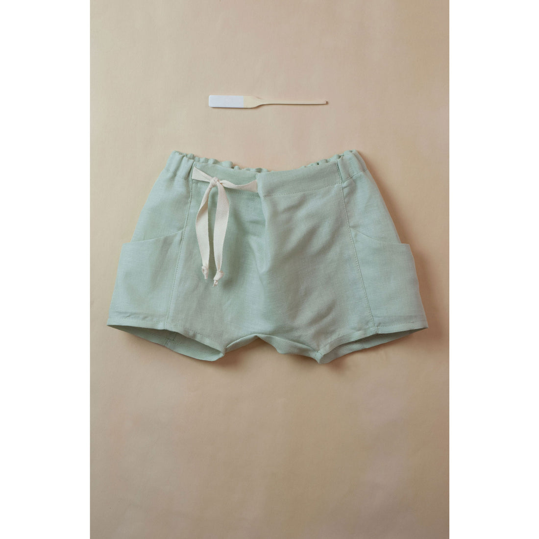 Popelin Green Shaped Shorts