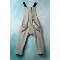 Popelin Beige Long Fishermans Dungarees