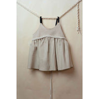 Popelin Beige Reversible Crossover Blouse