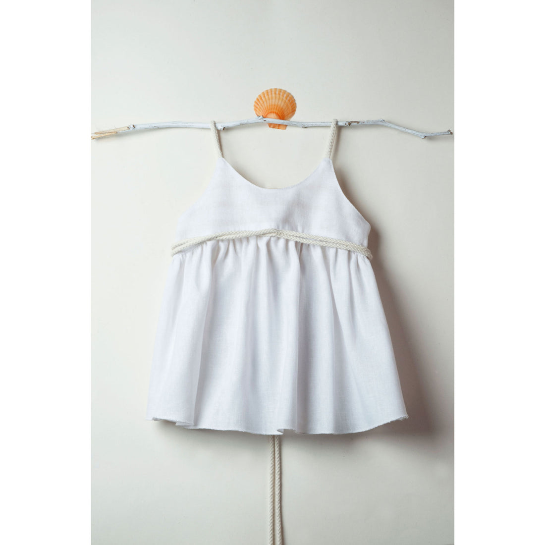 Popelin White Reversible Crossover Blouse