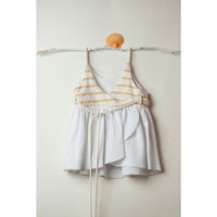 Popelin White Reversible Crossover Blouse