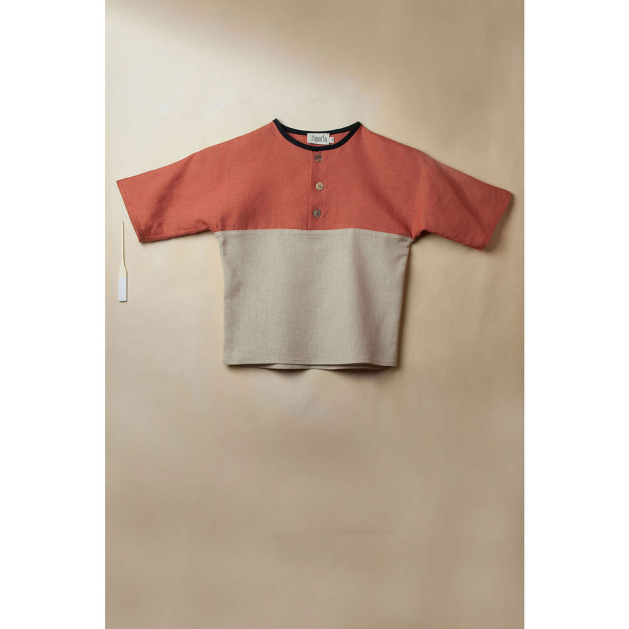 Popelin Terracotta Yolk Shirt
