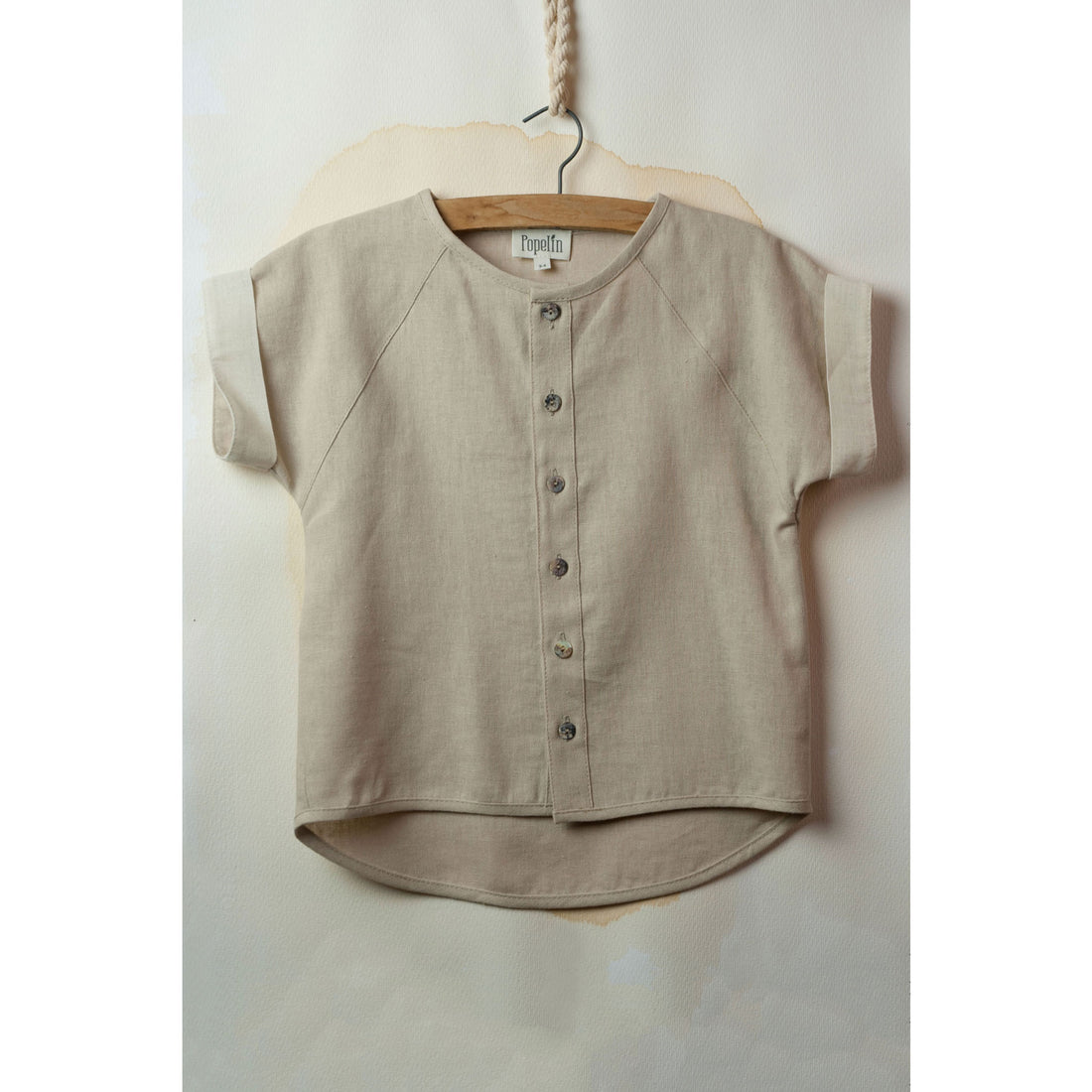 Popelin Beige Raglan Shirt