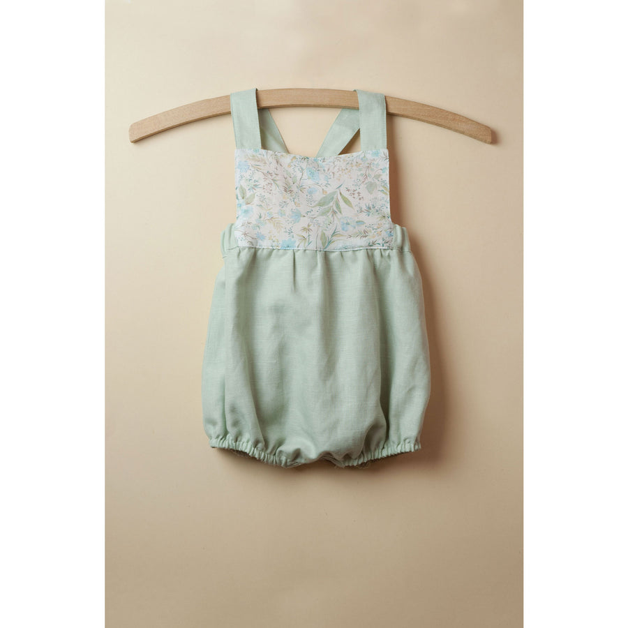 Popelin Floral Reversible Dunagrees