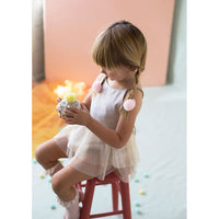 Popelin Pink Polka Dot Frill Romper