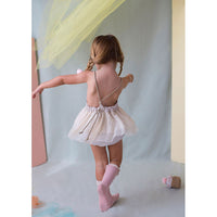 Popelin Pink Polka Dot Frill Romper