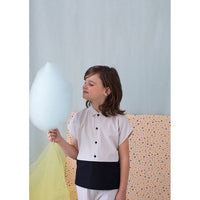 Popelin Beige Two Tone Shirt
