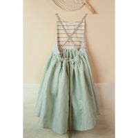 Popelin Green Reversible Dress with Straps
