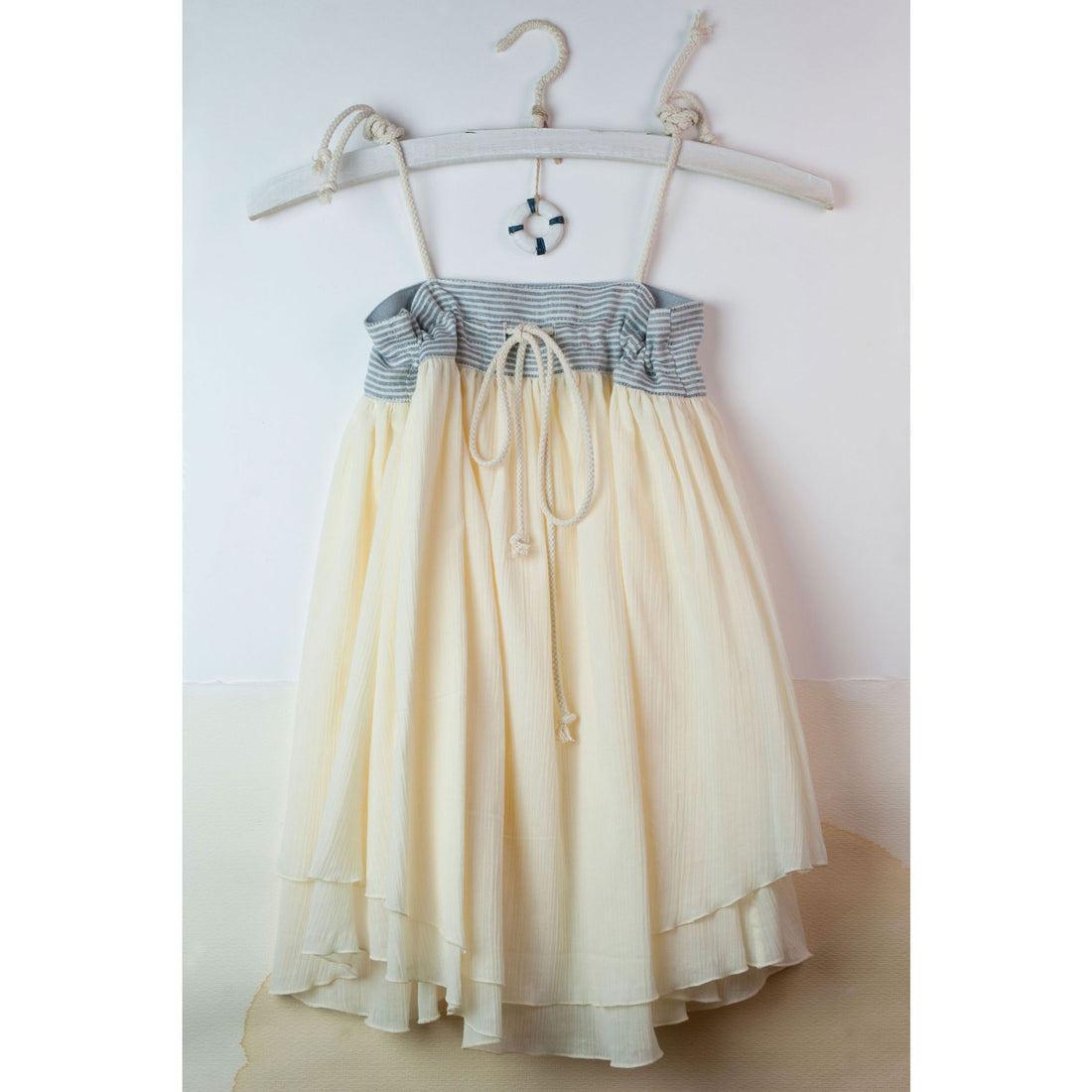Popelin Sailor Striped Double Layer Dress