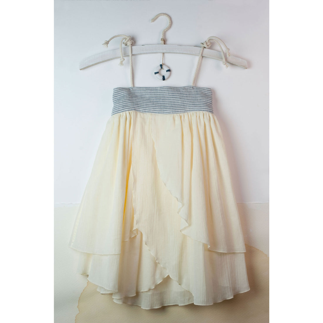 Popelin Sailor Striped Double Layer Dress