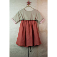 Popelin Terracotta Crossover Back Dress
