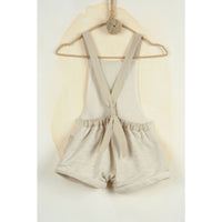 Popelin Beige Fishermans Short Dunagrees