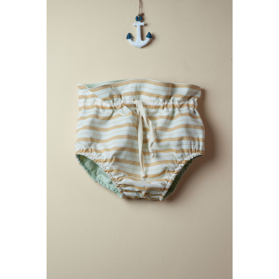 Popelin Reversible Ochre Striped Culotte