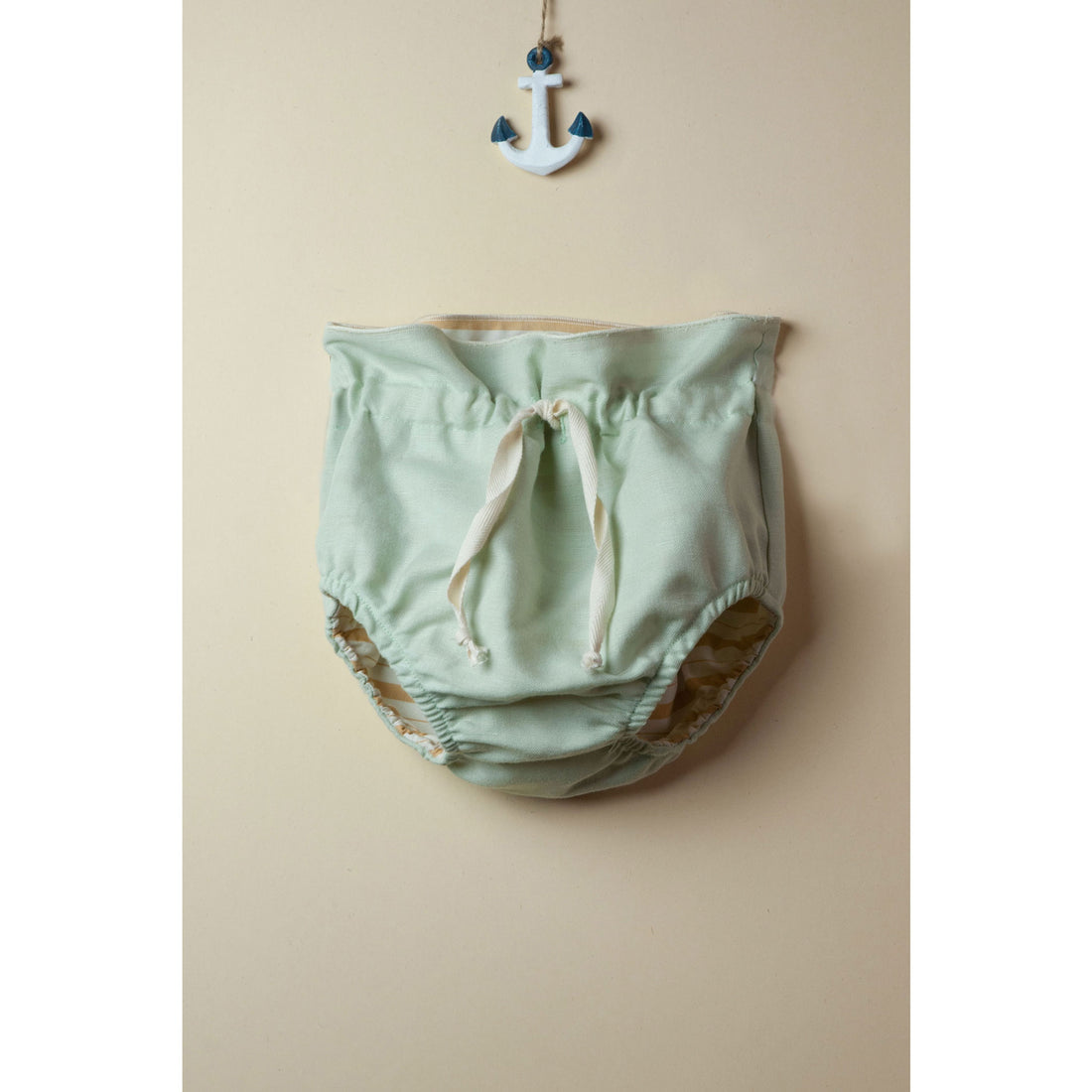 Popelin Reversible Ochre Striped Culotte