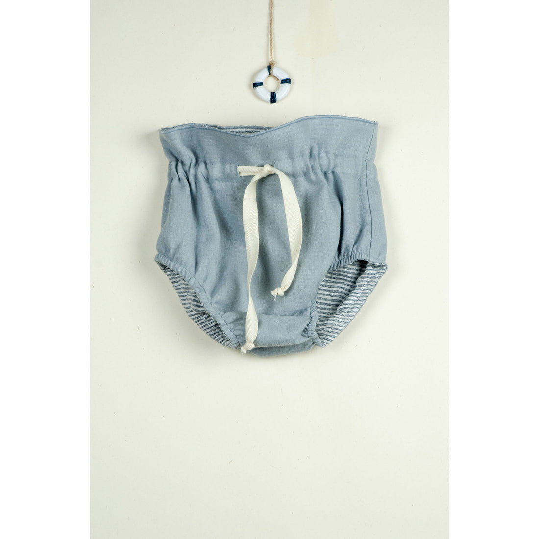Popelin Reversible Blue Striped Culotte