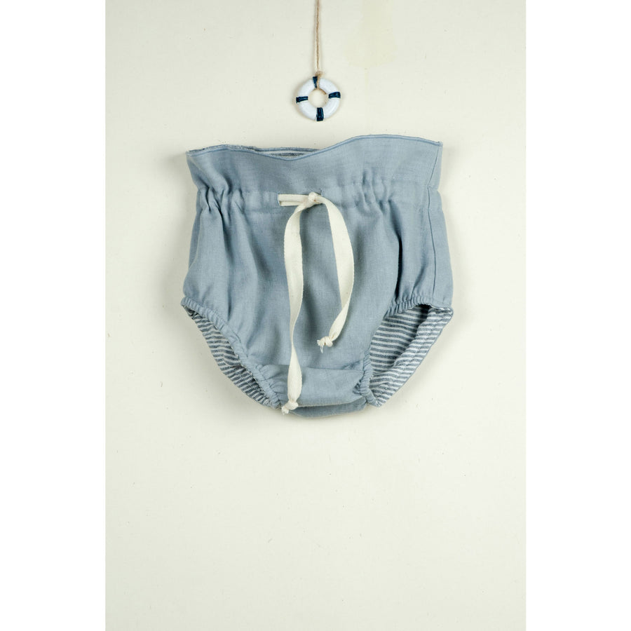Popelin Reversible Blue Striped Culotte