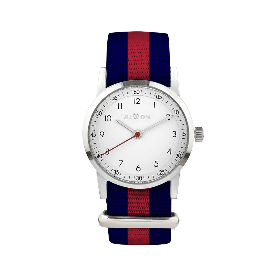 Millow Classic Red Stripe Paris Watch