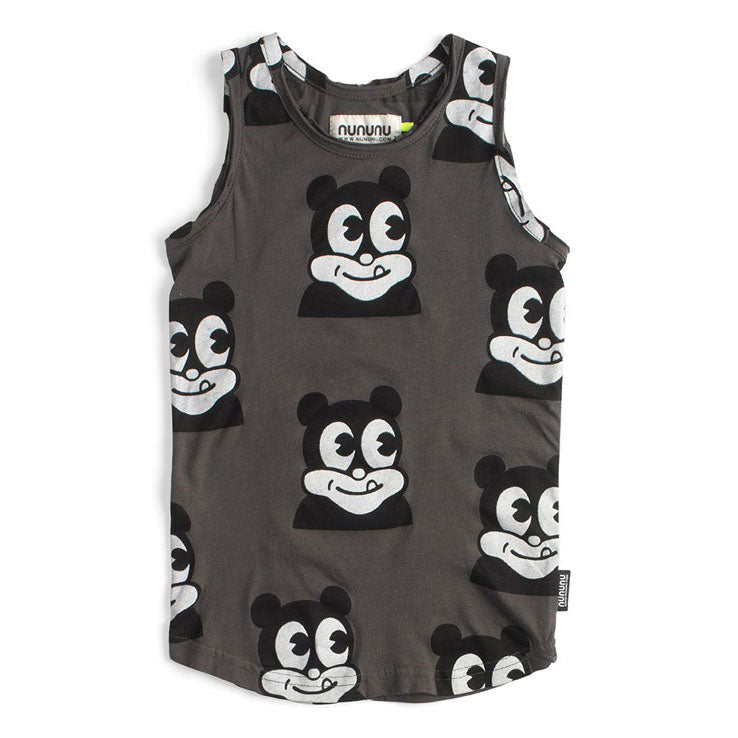 NUNUNU Dyed Graphite Mr Dopey Tank Top