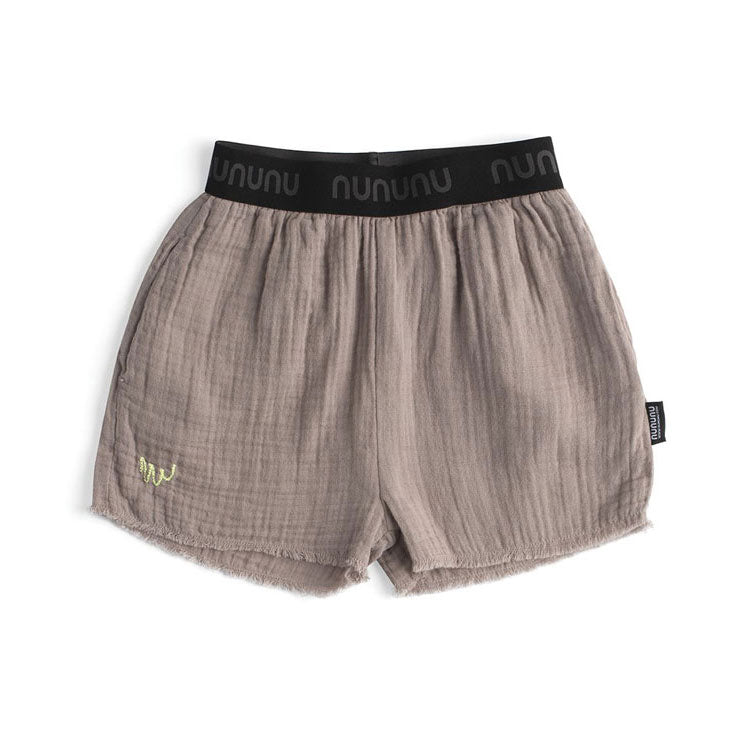 NUNUNU Stone Muslin Shorts