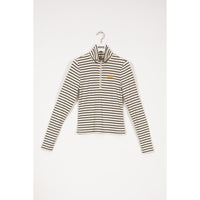 INDEE Cream Turtle Neck T Shirt