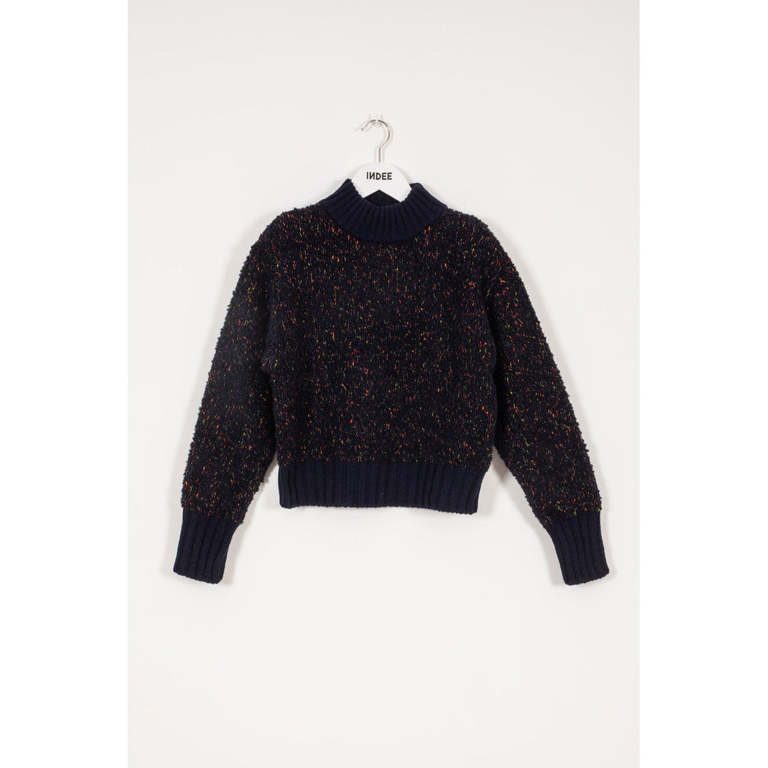 INDEE Ink Blue Speckeled Knit Sweater