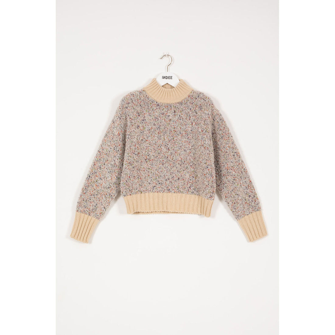 INDEE Off White Speckeled Knit Sweater