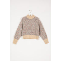 INDEE Off White Speckeled Knit Sweater