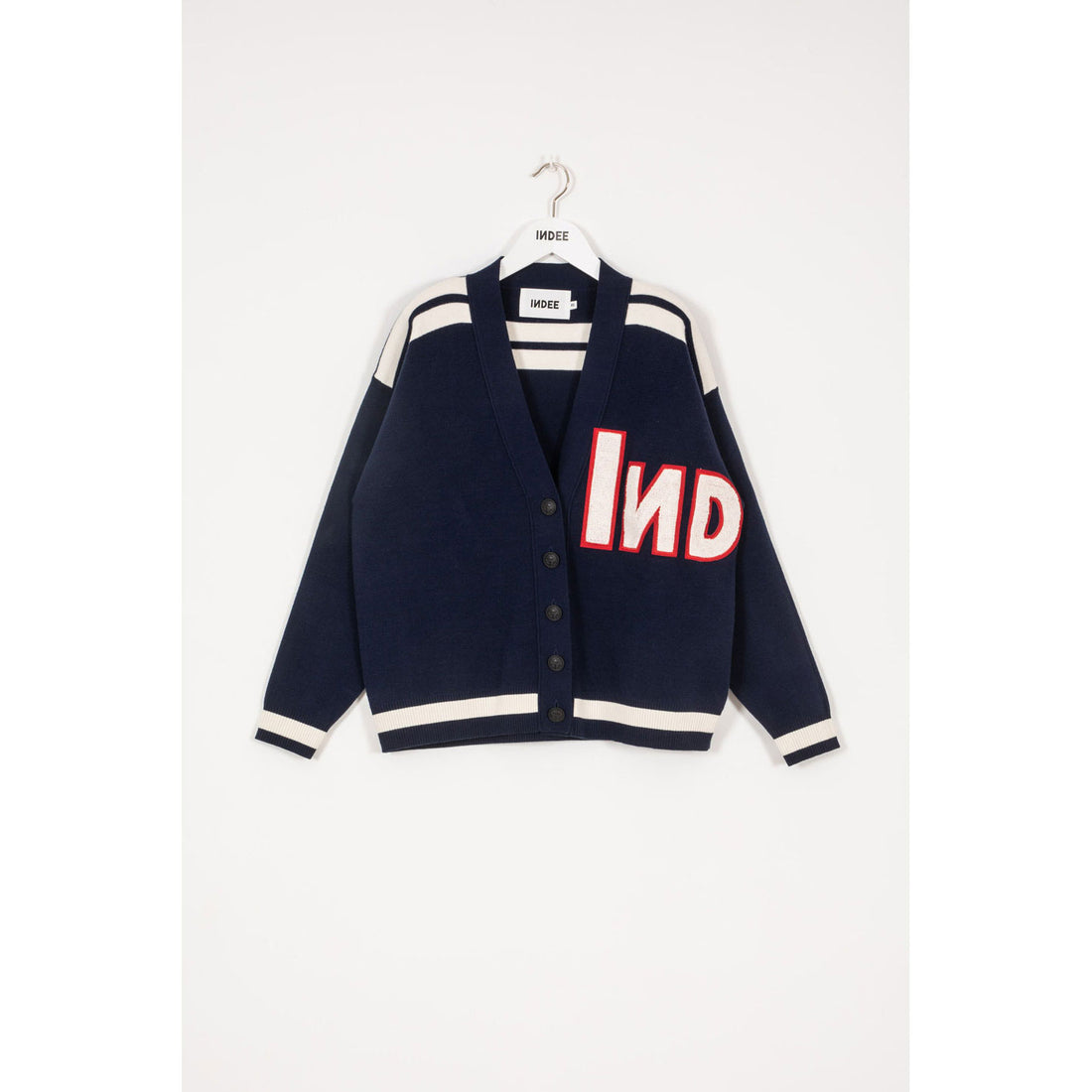 INDEE Ink Blue College Knit Cardigan