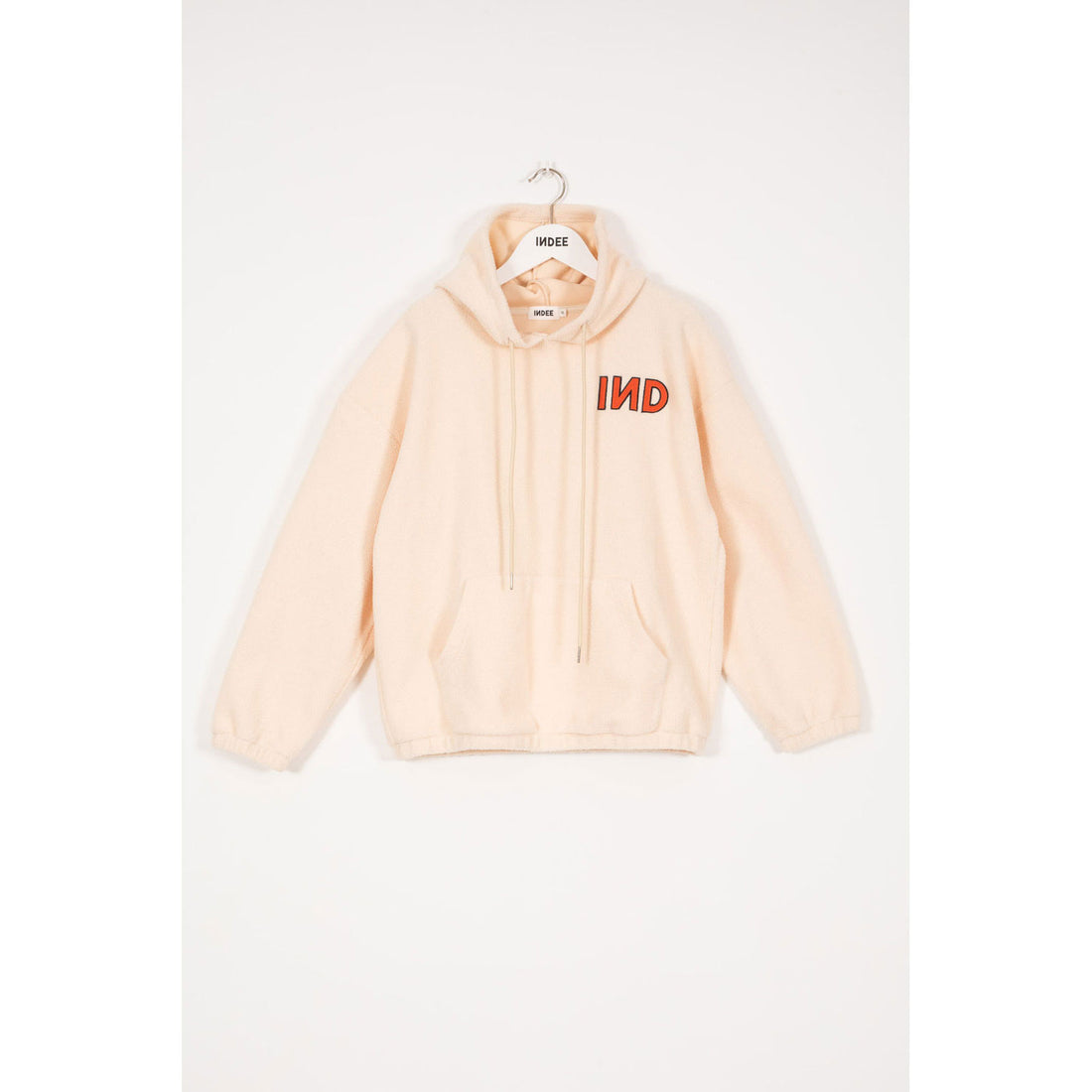 INDEE Off White Oversized Polar Hoody