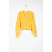 Indee Saffron Yellow Cotton Cardigan