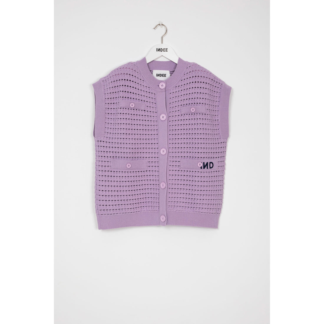 Indee Lilac National Sleeveless Long Cardigan