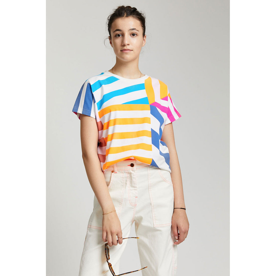 Indee Off White Natural Graphic Tee