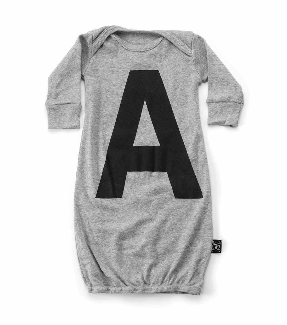 NUNUNU Heather Grey "A" Sleepsack