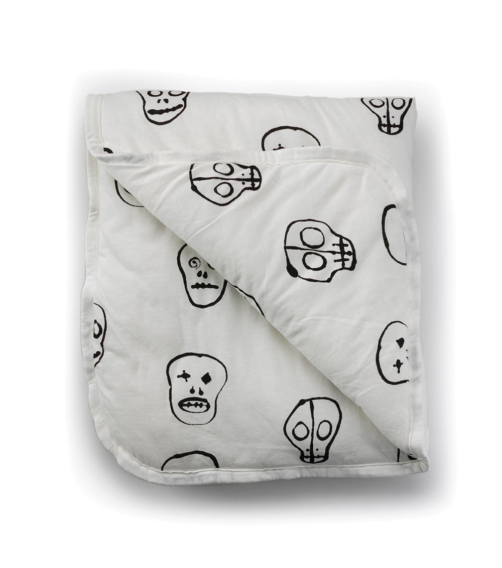 NUNUNU Skull Mask Puffy Blanket