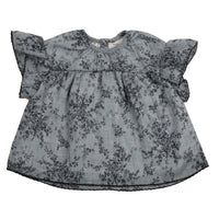 Noma Blue Floral Embroidered Edge Baby Set