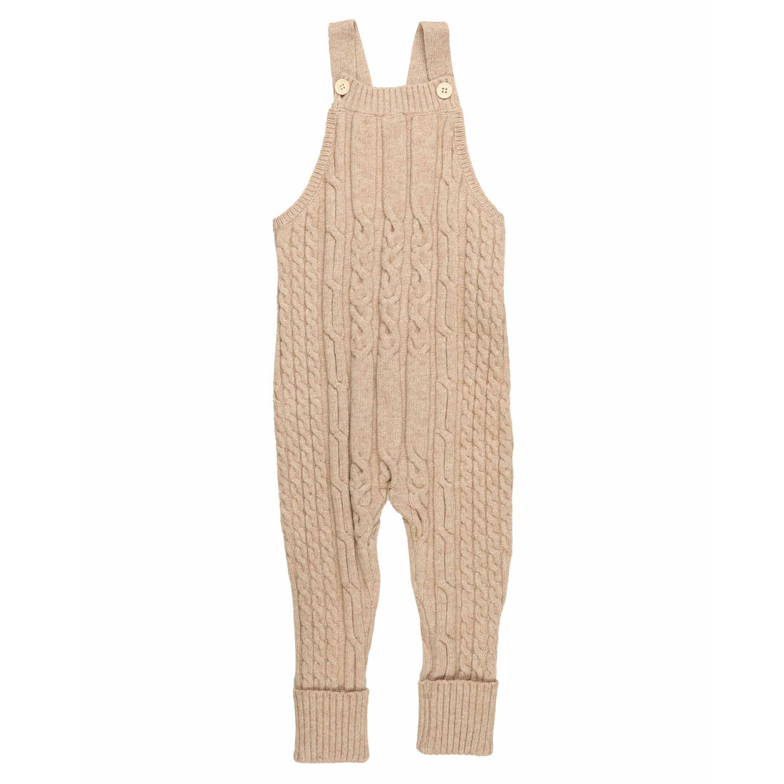Noma Oatmeal Cable Knit Romper