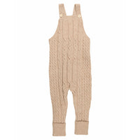 Noma Oatmeal Cable Knit Romper