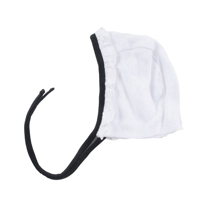 LOUD White Pretty Ruffle Bonnet