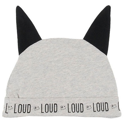 LOUD Grey Melange Smooth Logo Ear Hat