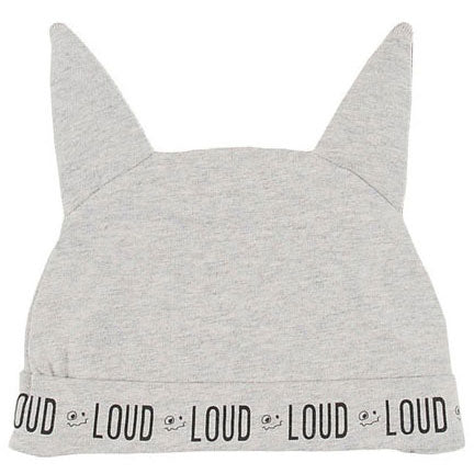 LOUD Grey Melange Smooth Logo Ear Hat