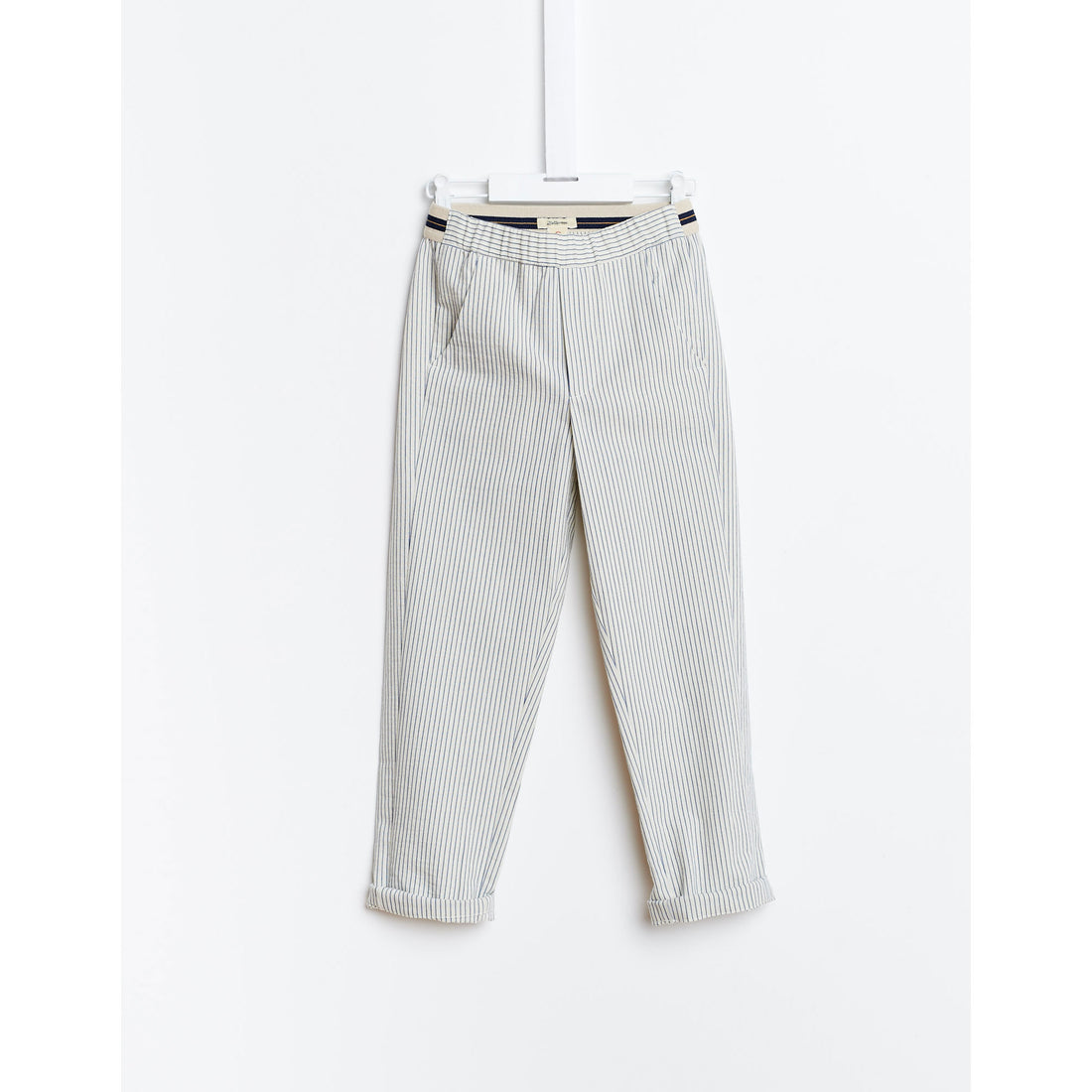 Bellerose Blue Thin Stripe Pants