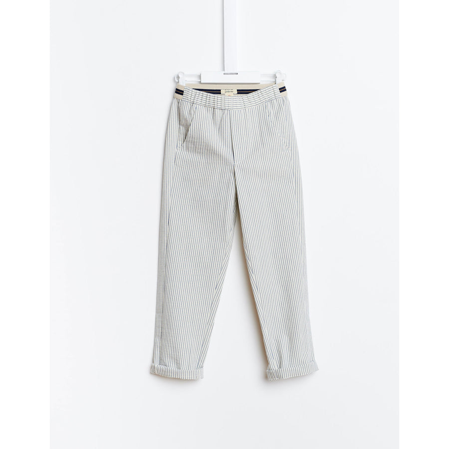 Bellerose Blue Thin Stripe Pants