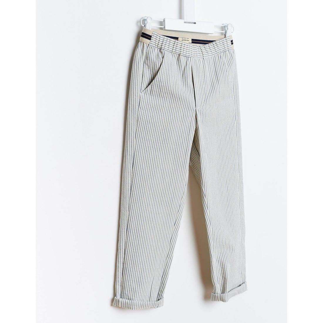 Bellerose Blue Thin Stripe Pants