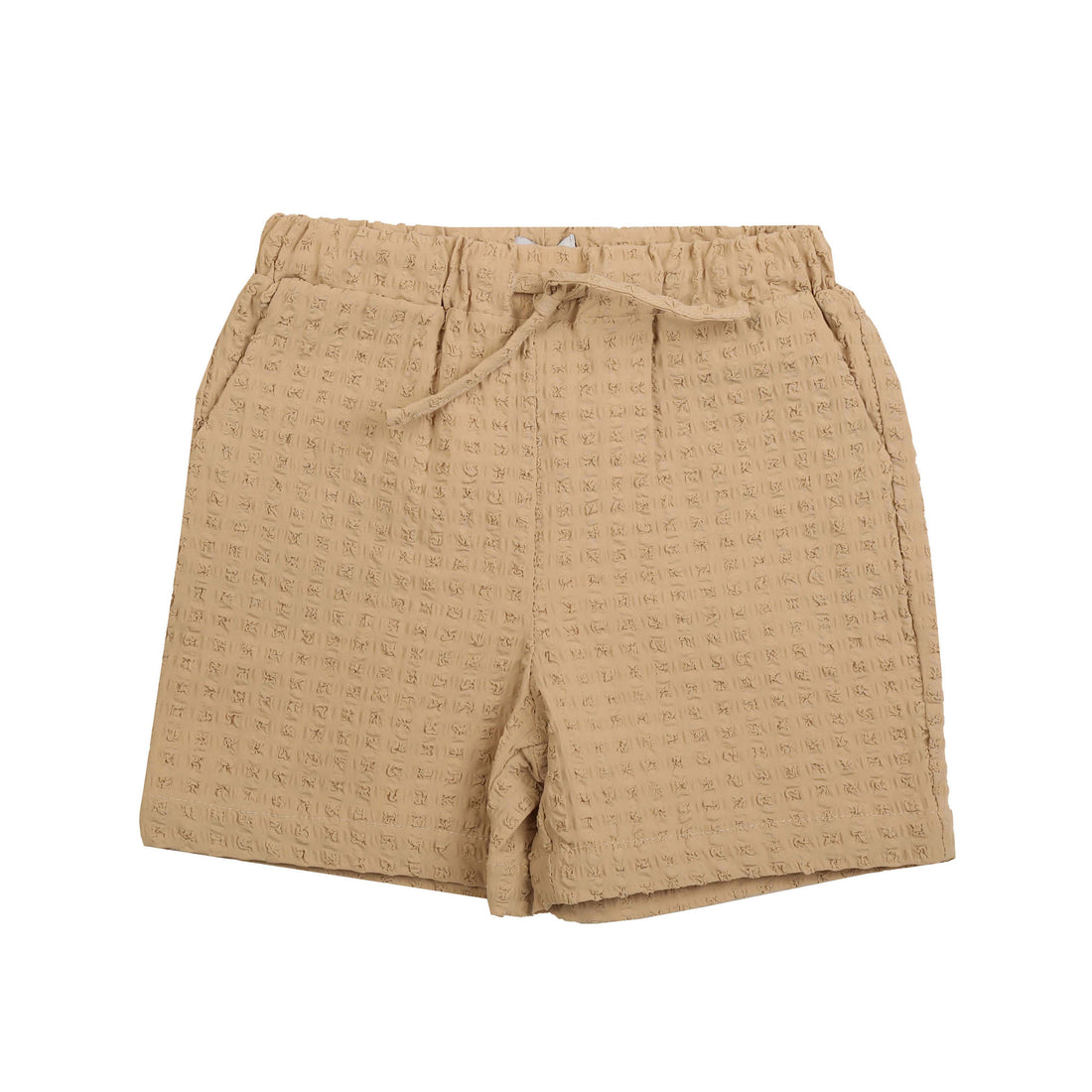 Noma Beige Square Textrued Bermuda