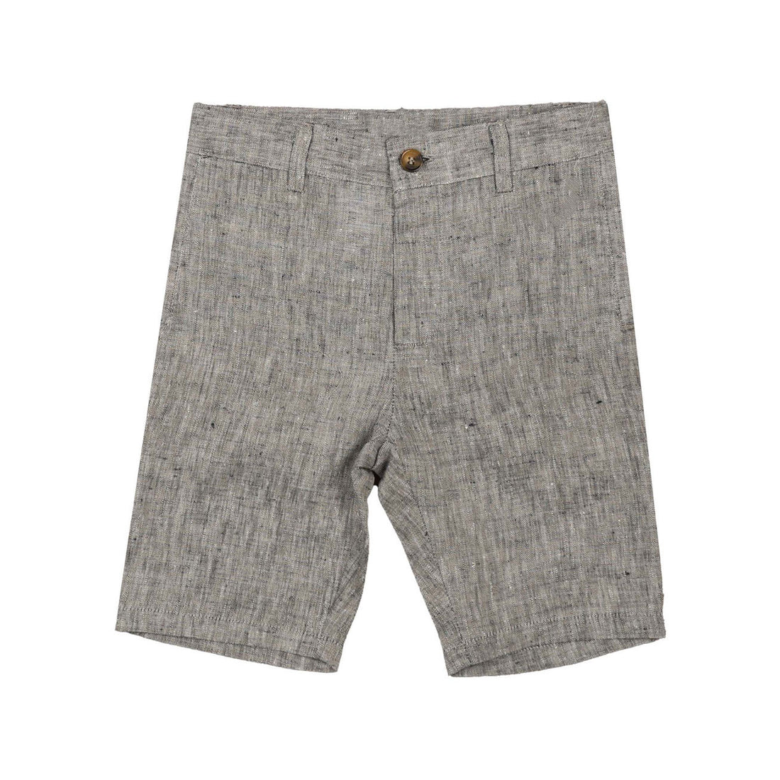 Noma Navy Speckled Linen Bermuda