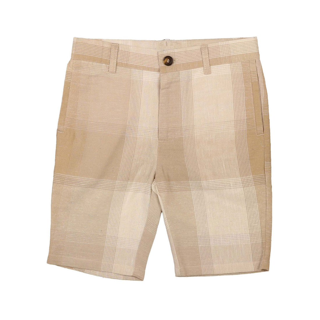 Noma Sand Oversized Plaid Bermuda