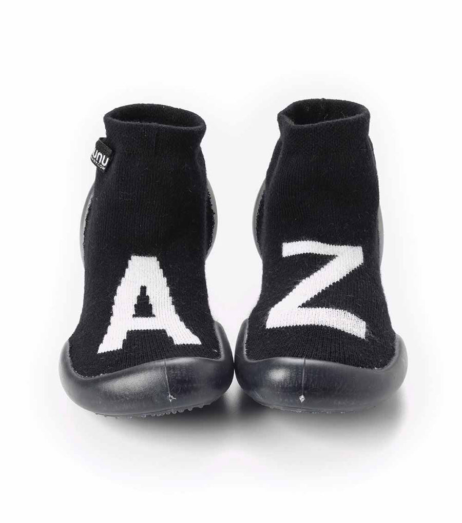 NUNUNU Black Letters Collegien Slippers
