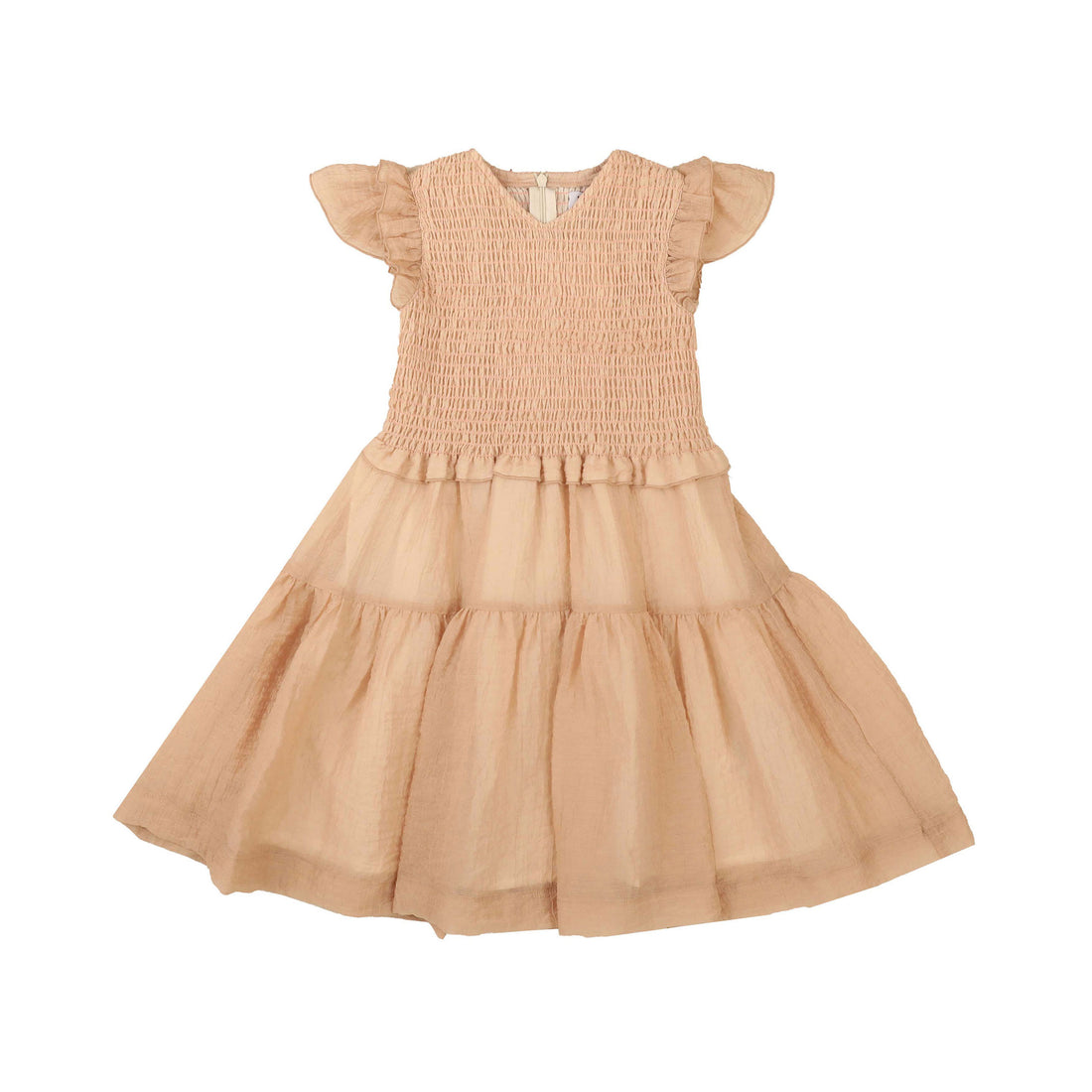 Noma Blush Smocked Shoulder Frill Jumper