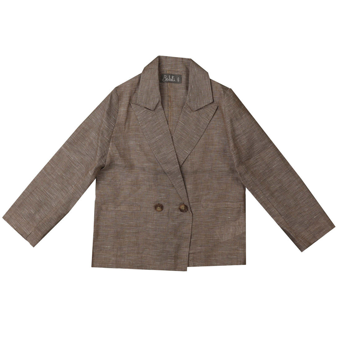 Noma Sand Mini Houndstooth 4 Button Jacket
